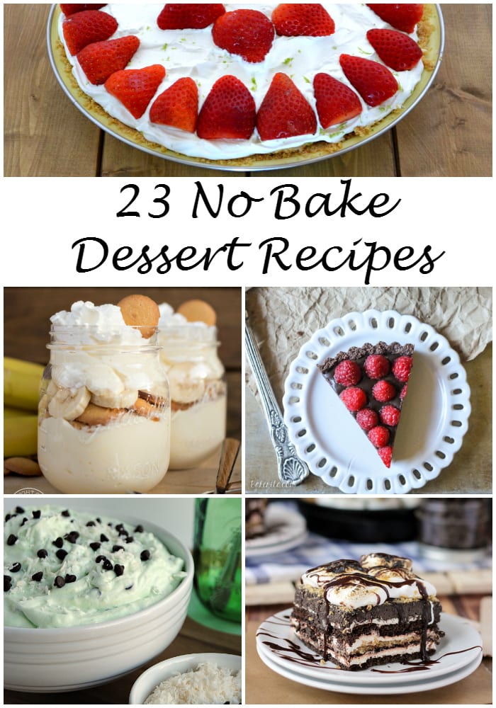 23 No Bake Dessert Recipes via flouronmyface.com