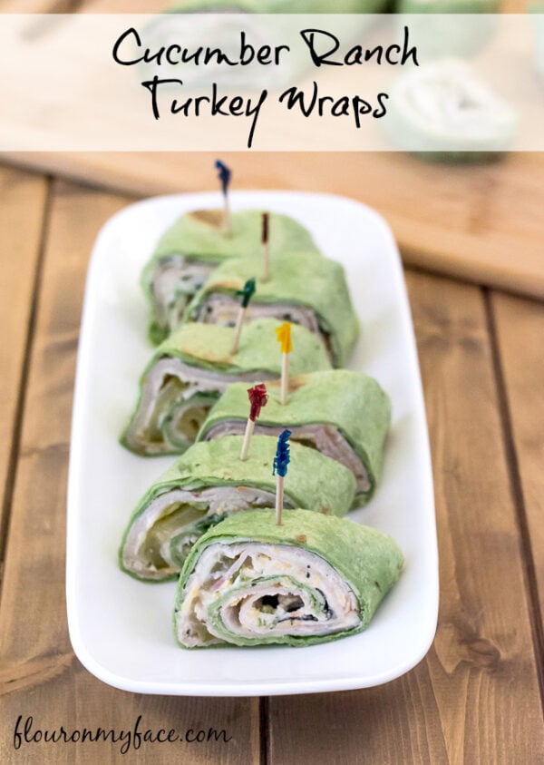 Cucumber Ranch Turkey Wraps