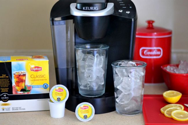 How to brew Lipton Iced Tea in a Keurig via flouronmyface.com