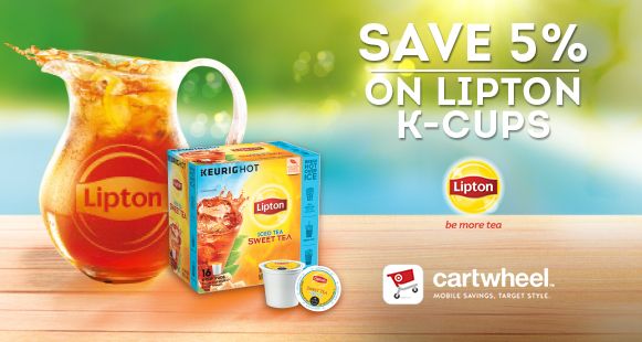 Lipton K-Cups Cartwheel offers at Target via flouronmyface.com