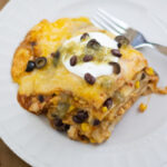 Crock Pot Chicken Enchilada Casserole