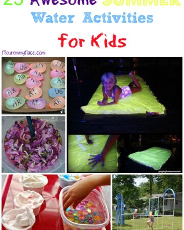 25 Awesome Summer Water Activities for kids via flouronmyface.com