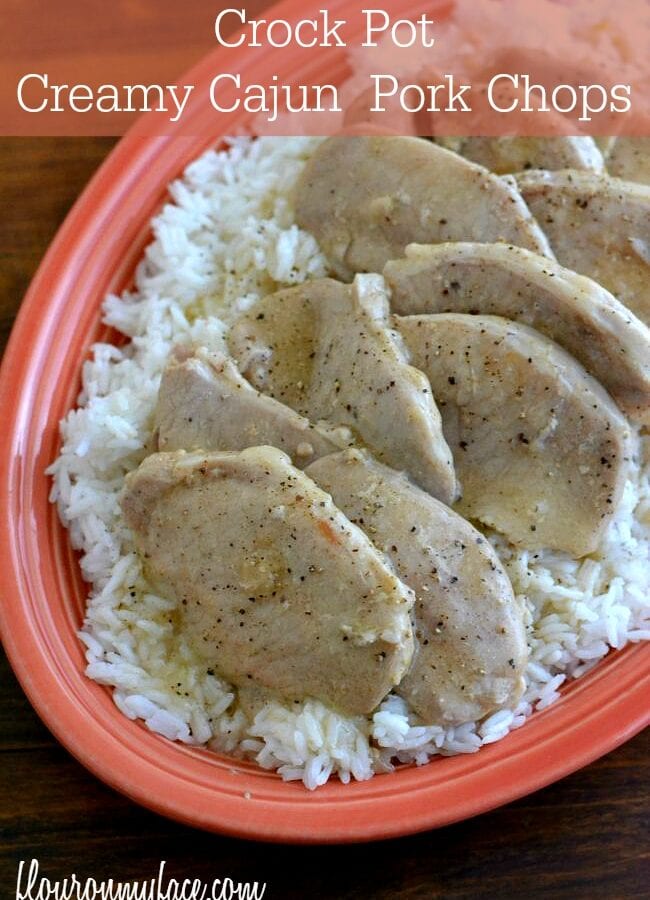 Cream Cajun Pork Chop recipe via flouronmyface.com