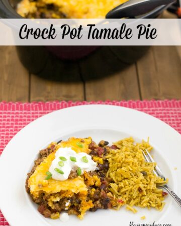 This Crock Pot Tamale Pie recipe via flouronmyface.com is crock pot re cipe number 28 in the 52 Crock Pot Recipes of 2015 series.