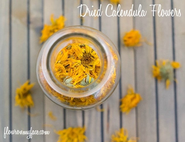 Organic dried calendula flowers from my garden 