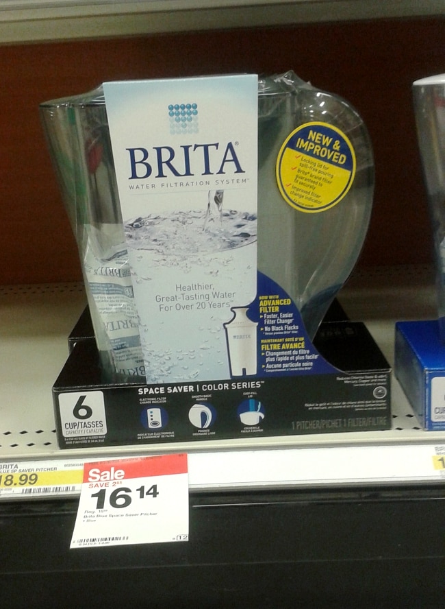 Brita Space Saver Pitcher at Target via flouronmyface.com