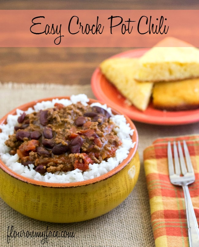 Easy Crock Pot Chili 