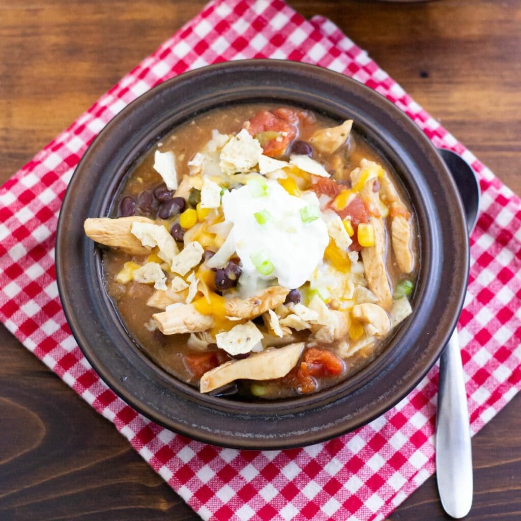 Crock Pot Chicken Tortilla Soup