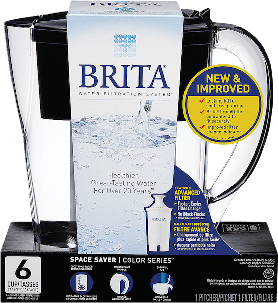 Reviews for Brita 6-Cup Space Saver Water Filter Pitcher in Red, BPA Free