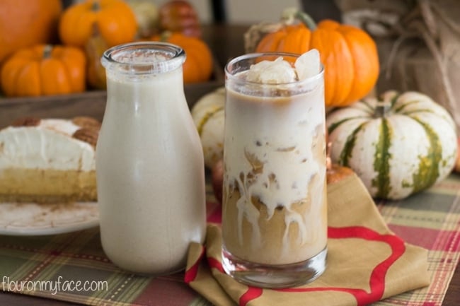 Pumpkin SPice Coffee Creamer recipe via flouronmyface.com