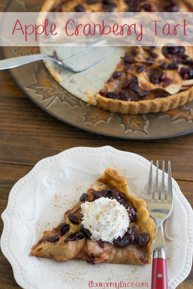 Splenda Apple Cranberry Tart recipe #SplendaSweeties via flouronmyface.com #SweetSwaps 
