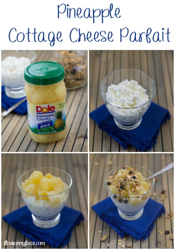 Pineapple Cottage Cheese Parfait recipe Flour On My Face