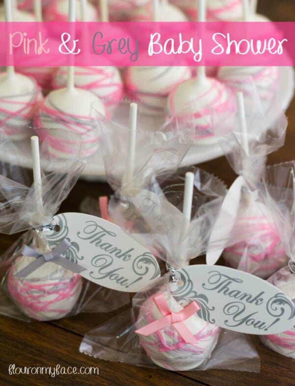 Girl Baby Shower Cake Pops