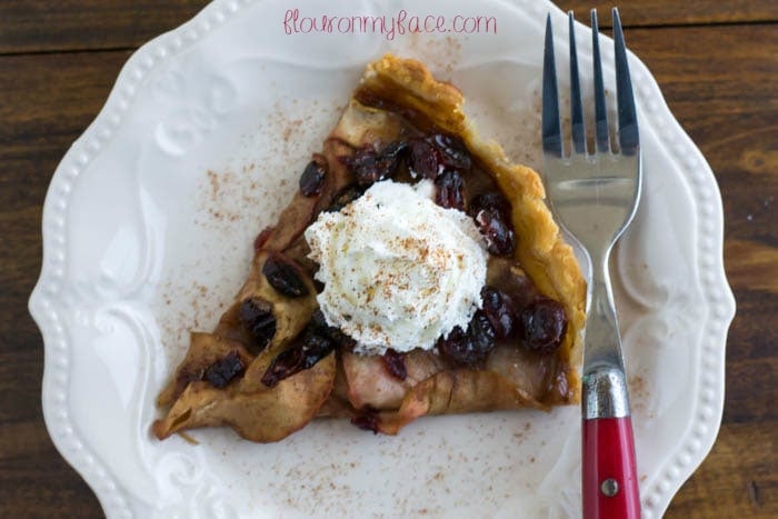 Sliced Apple Cranberry Tart recipe via flouronmyface.com #SplendaSweeties #SweetSwap