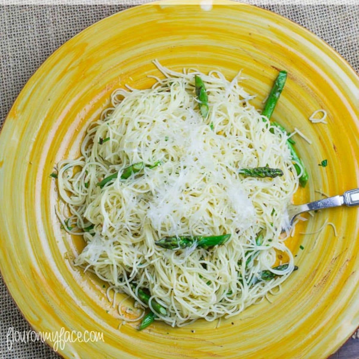 Garlic Pasta with Asparagus recipe Flour On My Face