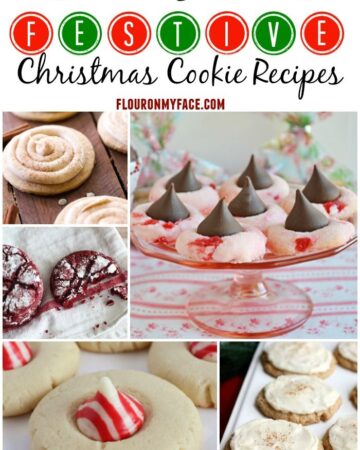 25 Festive Christmas Cookie Recipes perfect for a Christmas Cookie Exchange via flouronmyface.com