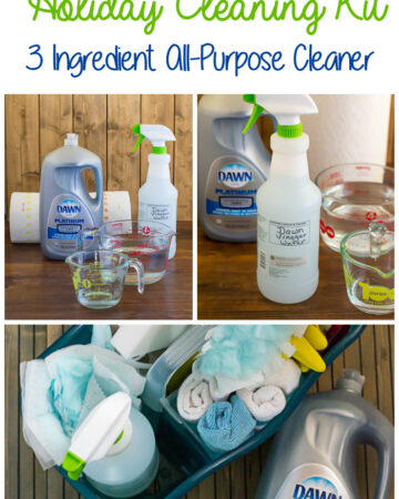 3 Ingredient All-Purpose Cleaner helps get the house ready for all my holiday guests via flouronmyface.com