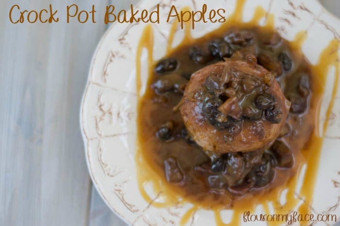 Caramel Baked Apples recipe via flouronmyface.com