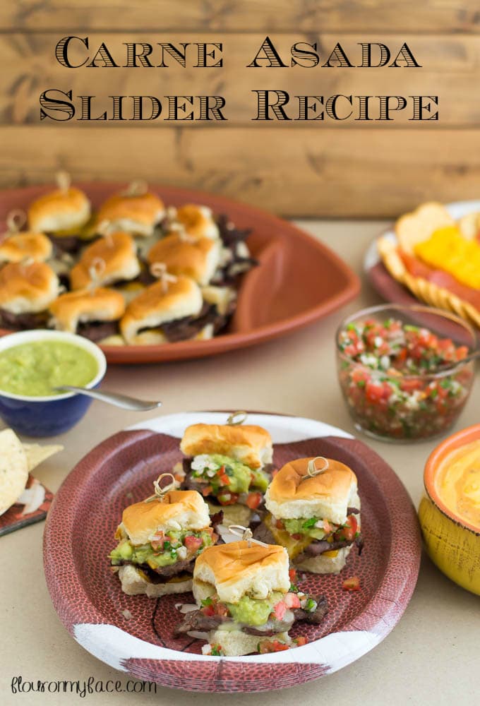 Carne Asada Slider recipe via flouronmyface.com