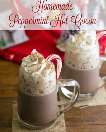 Homemade Peppermint Hot Cocoa recipe