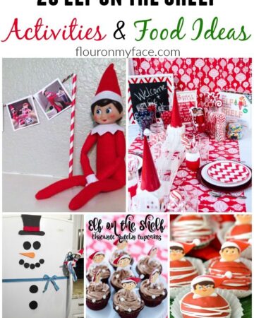 25 Elf on the Shelf Activities and Food Ideas to get the kids excited about their favorite Christmas Elf via flouronmyface.com