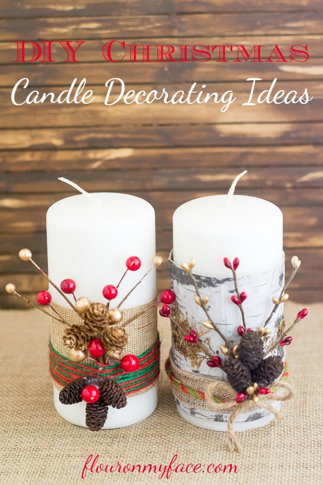 Festive Christmas Candles