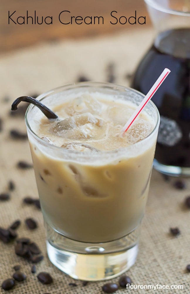 Kahlua Cream Soda recipe via flouronmyface.com