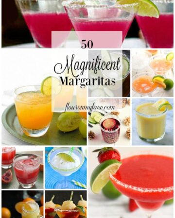 50 Margarita Recipes to help you celebrate National Margarita Day via flouronmyface.com