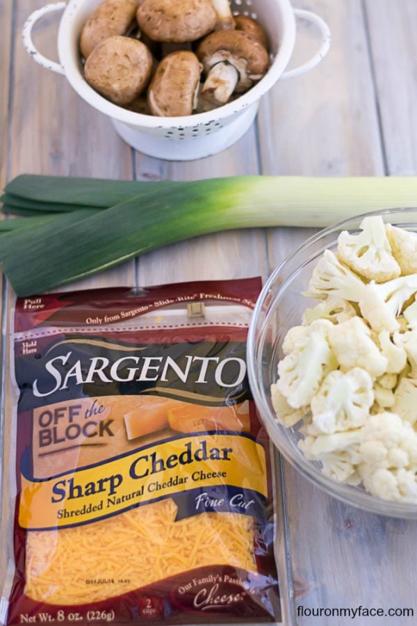 Cauliflower, Leek and Mushroom Casserole Flour On My Face