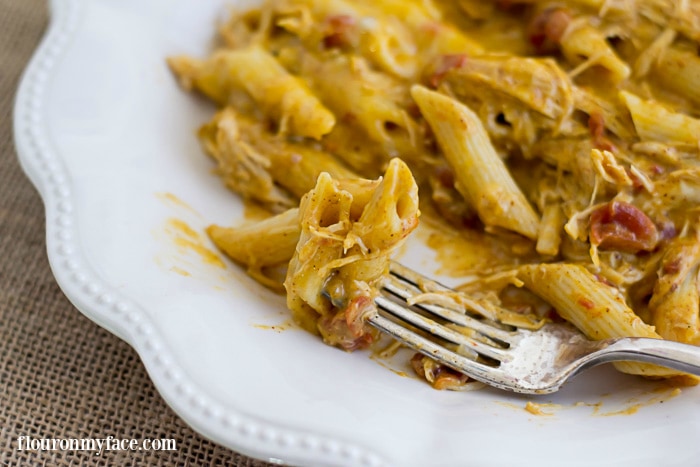 Crock Pot Buffalo Ranch Chicken Casserole is cheap to make and can feed the entire family