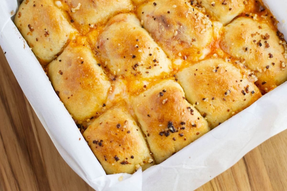 Pepperoni Pizza Bombs Flour On My Face