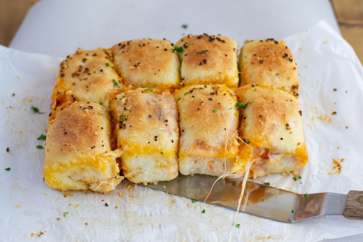 Pepperoni Pizza Bombs Flour On My Face