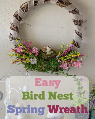 Easy DIY Bird Nest Spring Wreath
