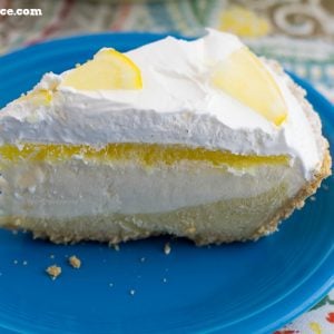Serve a slice of this No-Bake Lemon Pudding Pie recipe at your next family gathering. It is a very easy pie recipe to make and lemon pies are perfect to cool you off via flouronmyface.com