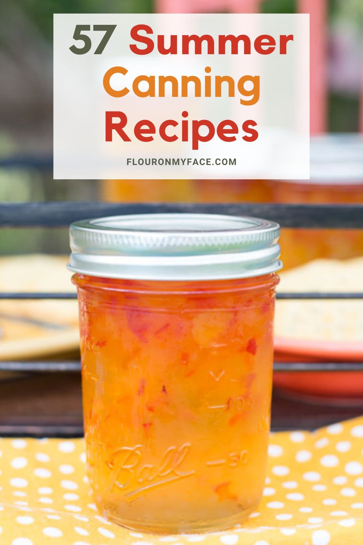 Long vertical image for 57 Canning Recipes.