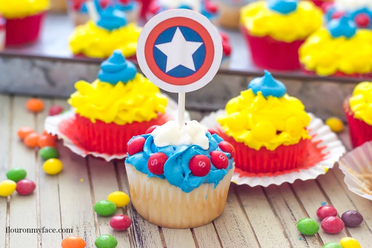 Captain America Party Ideas via flouronmyface.com