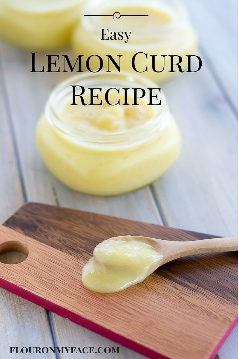 Make this Easy Lemon Curd Recipe to top your muffins in about 30 minutes via flouronmyface.com