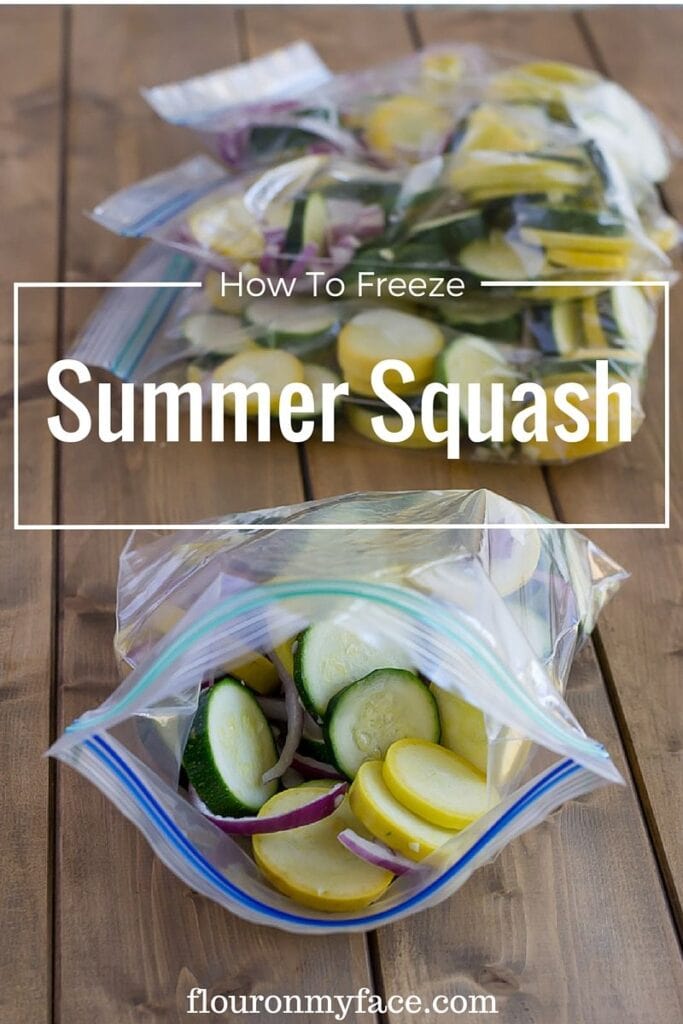 How To Freeze Squash
