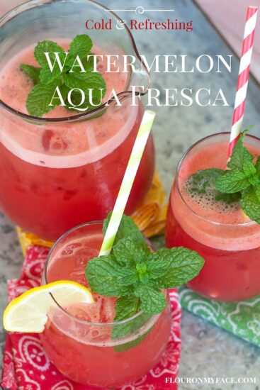 How to Make Watermelon Aqua Fresca - Flour On My Face