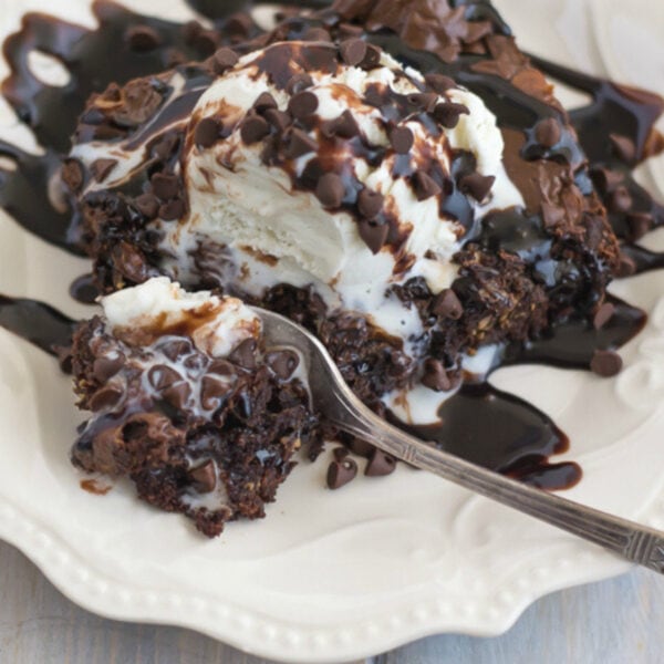 Crock Pot Peanut Butter Caramel Brownies - Flour On My Face