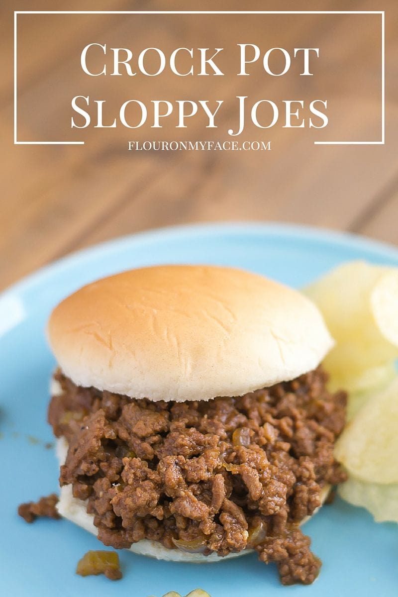 Crock Pot Sloppy Joes recipe via flouronmyface.com