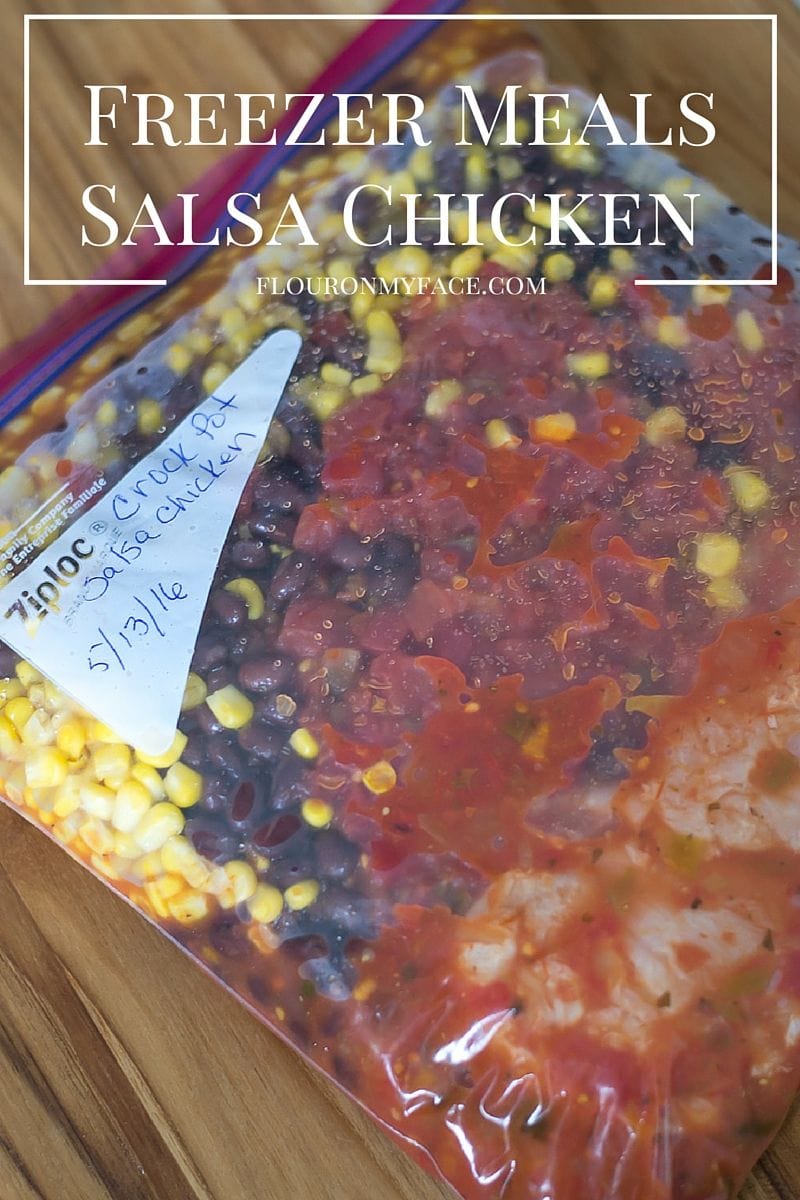 Freezer Meals Crock Pot Salsa Chicken