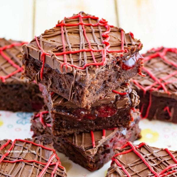 Easy Black Forest Brownie Bars Flour On My Face