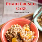 Crockpot recipe: Crock Pot Peach Crunch Cake recipe via flouronmyface.com