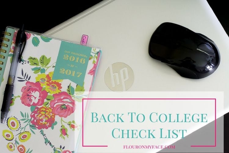 Back to College Check LIst for the week before classes start via flouronmyface.com #ad #BTSwithHP