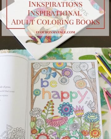Inkspirations Adult Coloring Books are coloring books for adults full of inspiration via flouronmyface.com