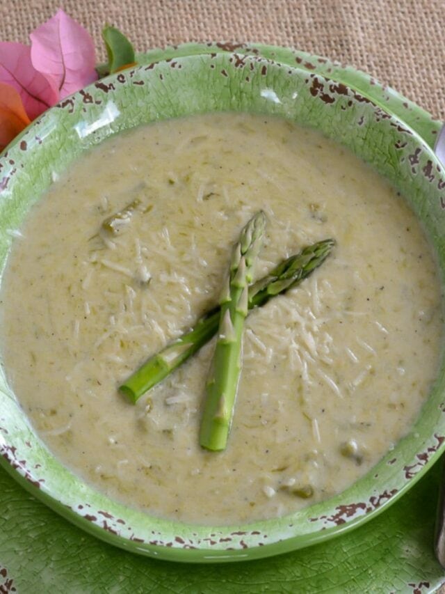 How To Make Cream of Roasted Asparagus Soup