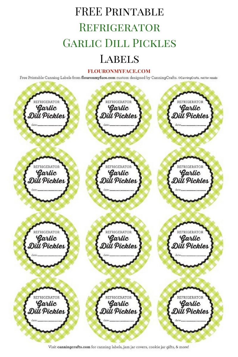 Canning Labels Template  Editable & Printable - Gourmandelle