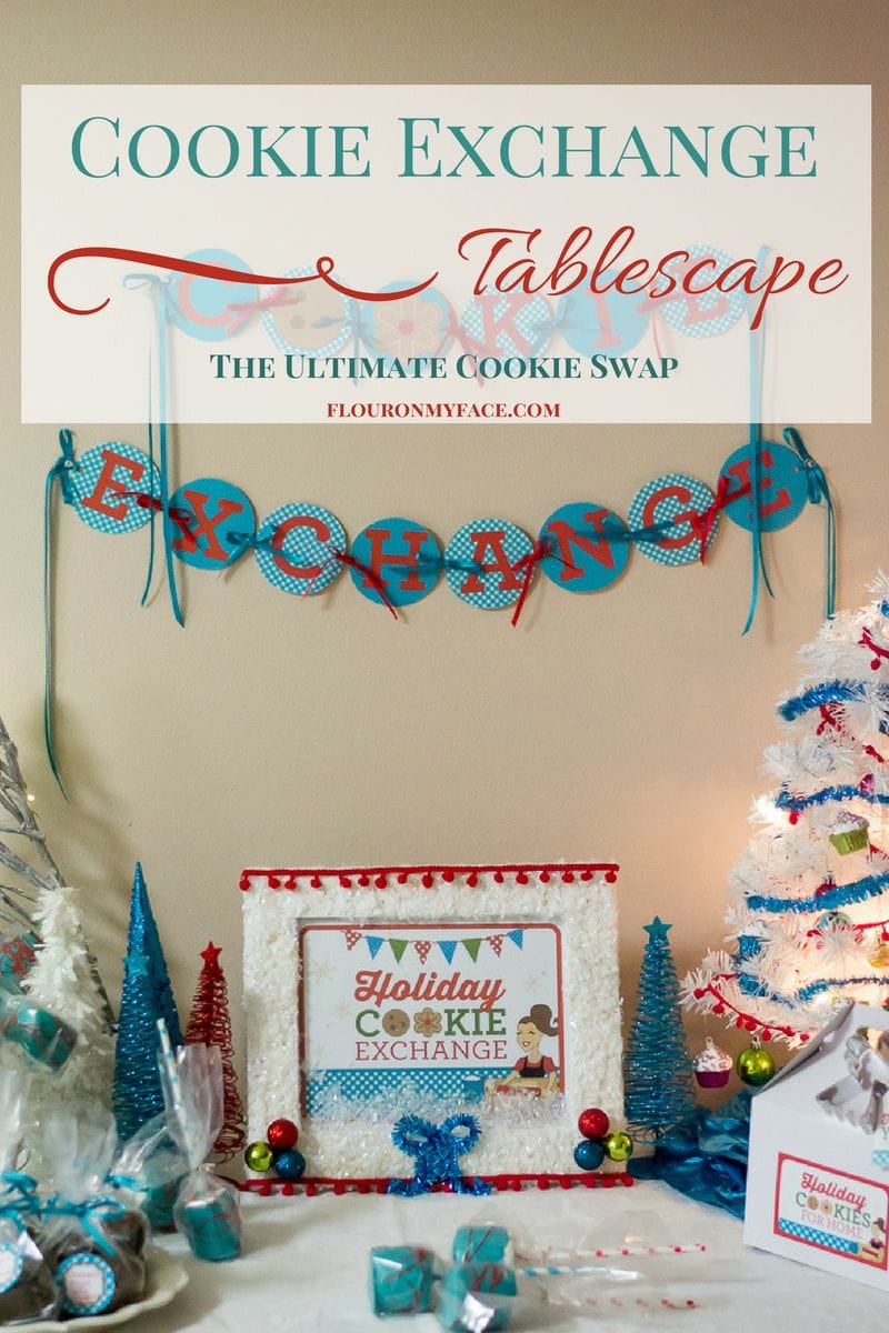 Christmas Cookie Exchange Banner Printable to decorate your cookie exchange