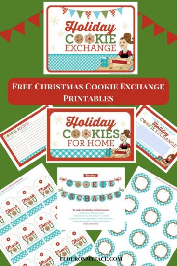 Free Christmas Cookie Exchange Printables - Flour On My Face